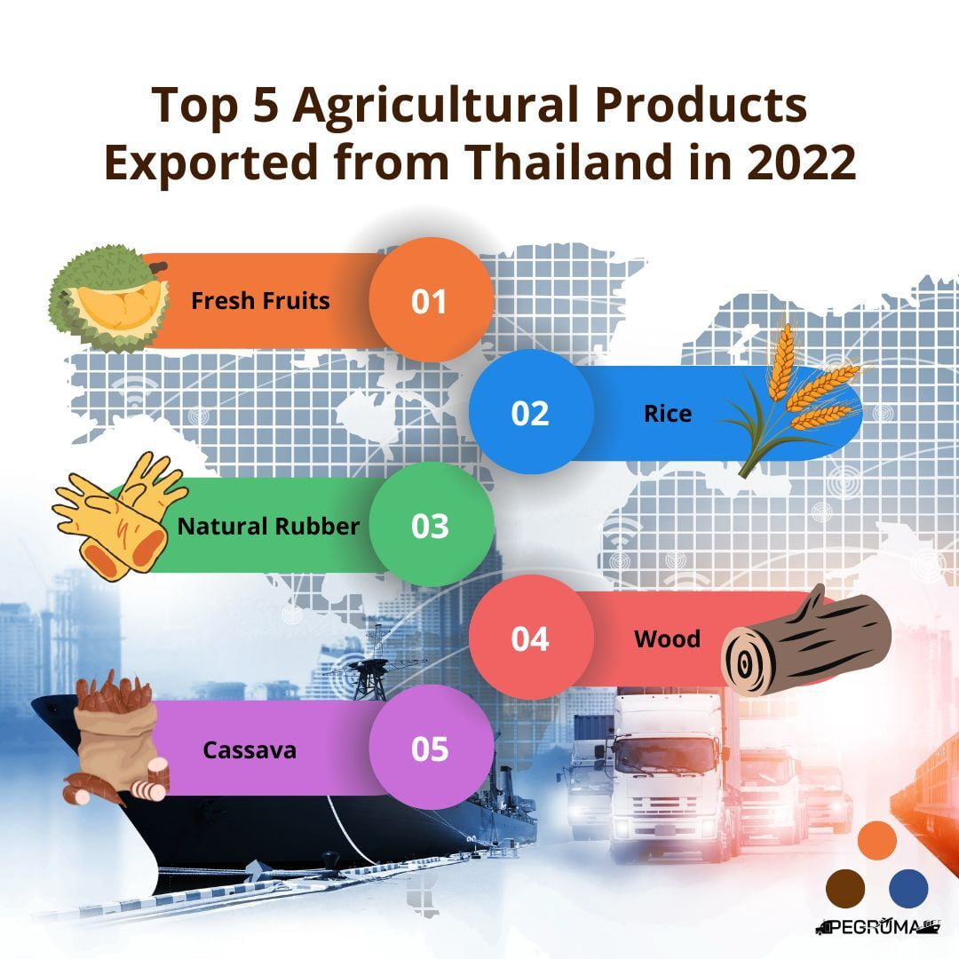 Top 5 Agricultural Products Exported from Thailand in 2022 www